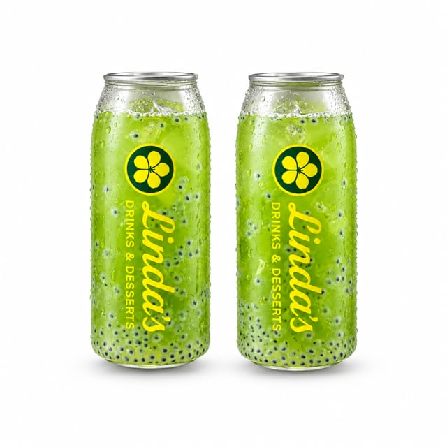 2 Coco Pandan Juice - dừa dứa hạt é.