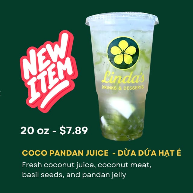 Coconut Pandan Juice.